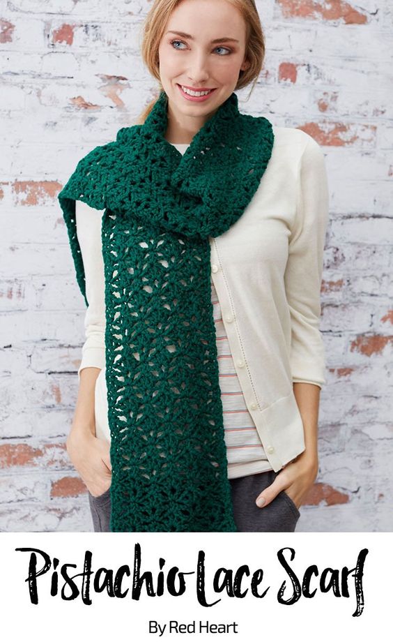 April 2018 CAL – Pistachio Lace Scarf